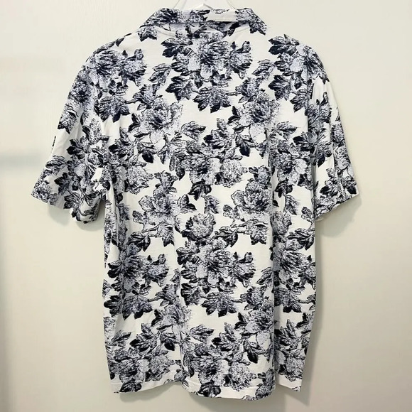TED BAKER Edinburgh Floral Cotton Polo Shirt size‎ 6 - Picture 4 of 7